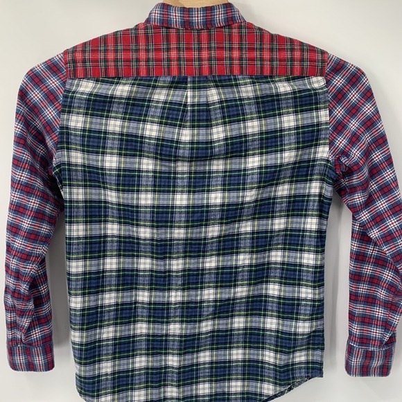 Vineyard Vines Tucker Mens S Multicolor Patchwork Plaid Flannel Button Down - Picture 3 of 6